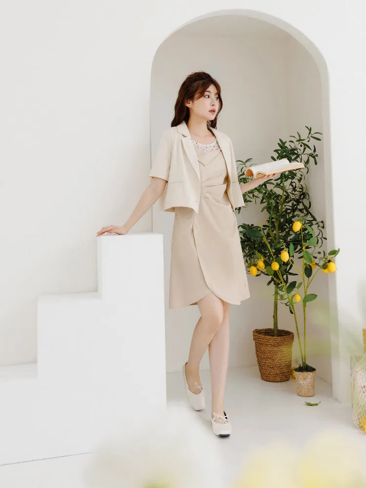 Casual Floral Print Short Sleeve Summer Dress