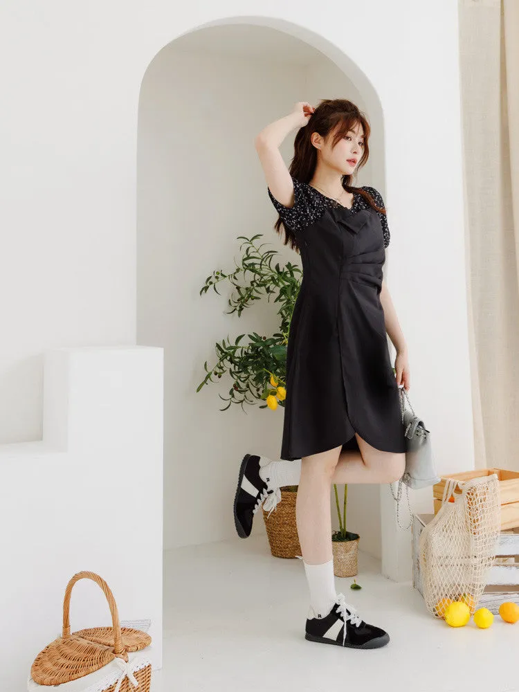 Casual Floral Print Short Sleeve Summer Dress