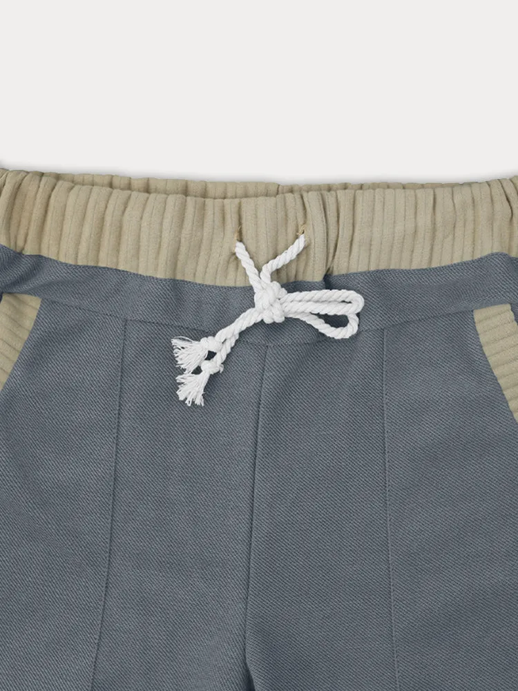 Casual Stretchy Color Block Pants