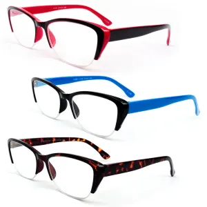 Cat Eye Two Tone Frame Fashionable Womens Reading Glasses