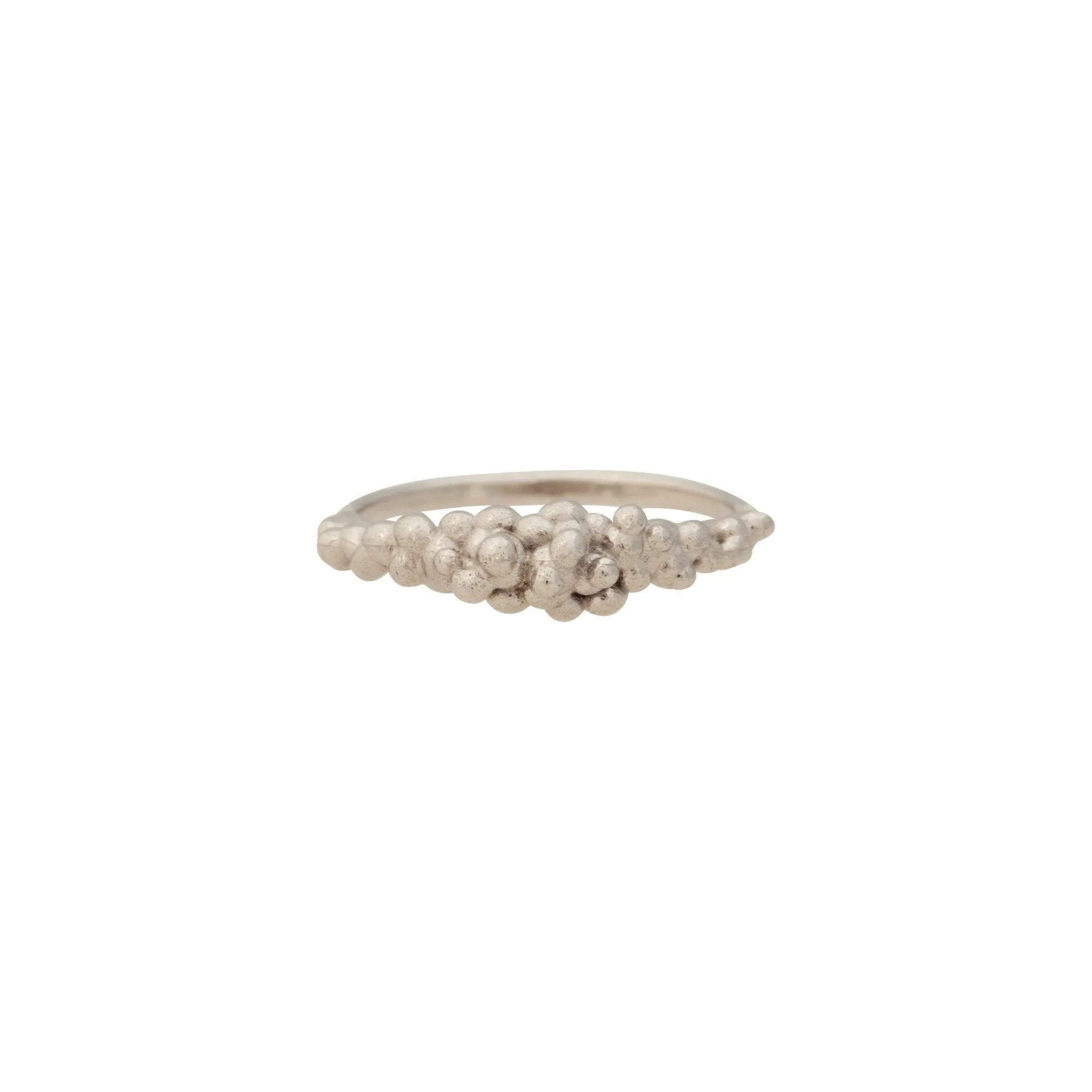 Caviar ~ Half Texture Ring in Gold