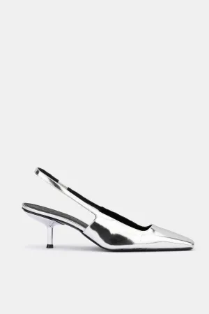 CECILIA SILVER MIRROR LEATHER