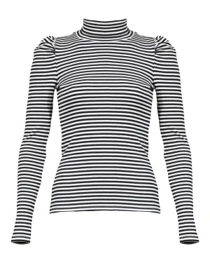 Cedar Fine Stripe Turtleneck
