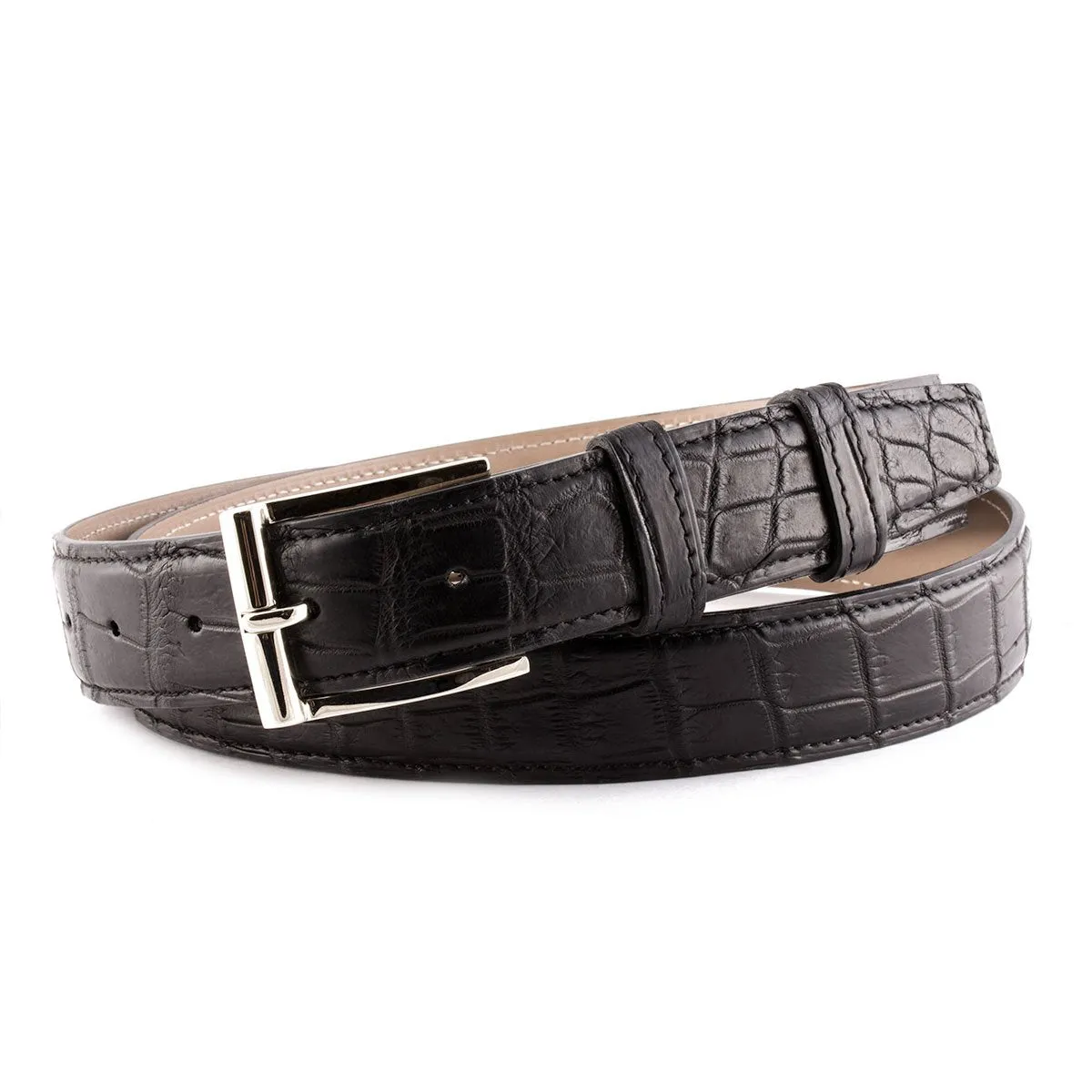 Ceinture cuir classique - Alligator