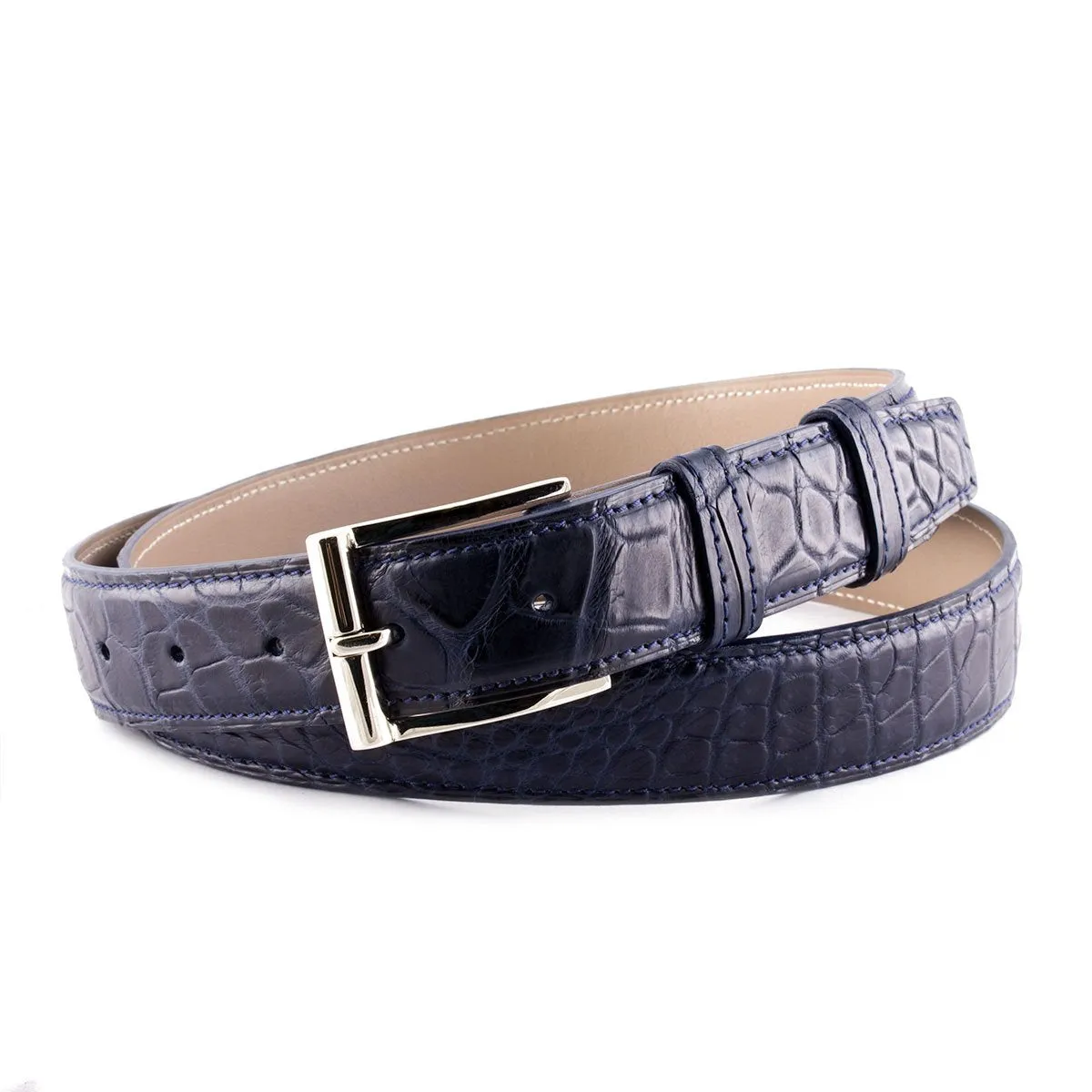 Ceinture cuir classique - Alligator