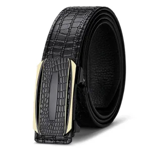Ceinture de costume crocodile pour homme, modèle Antonakis