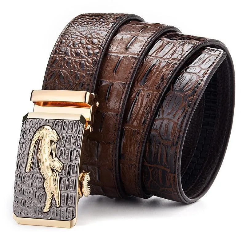 Ceinture de costume crocodile pour homme, modèle Niyaz