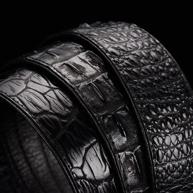 Ceinture de costume crocodile pour homme, modèle Niyaz