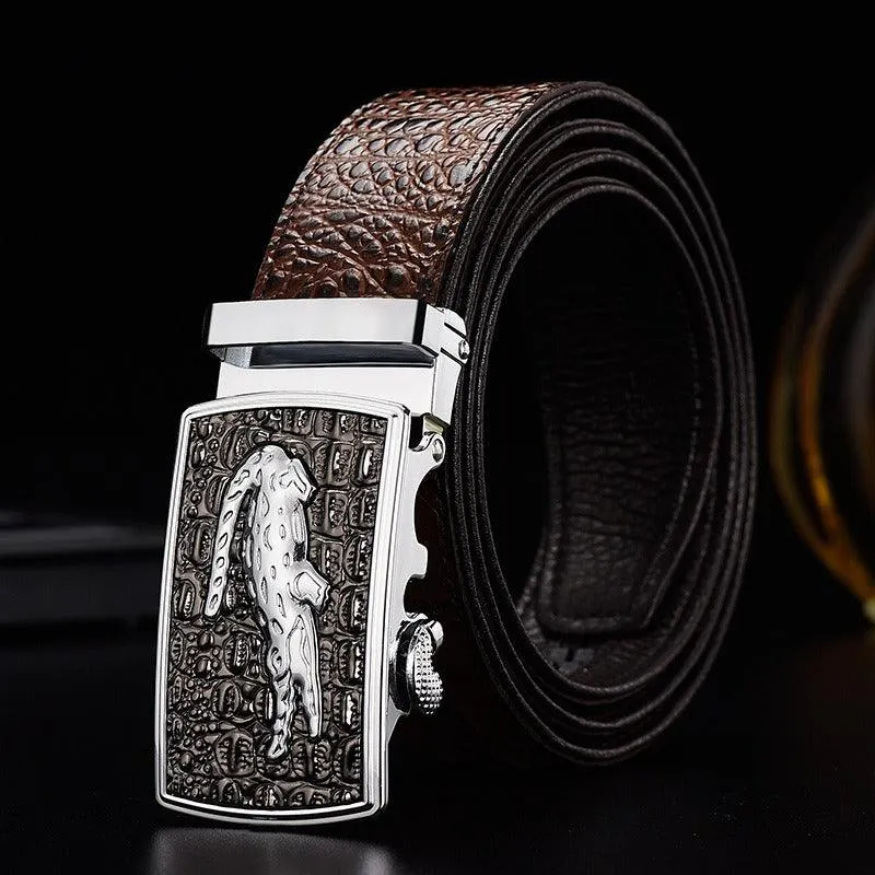 Ceinture de costume crocodile pour homme, modèle Niyaz