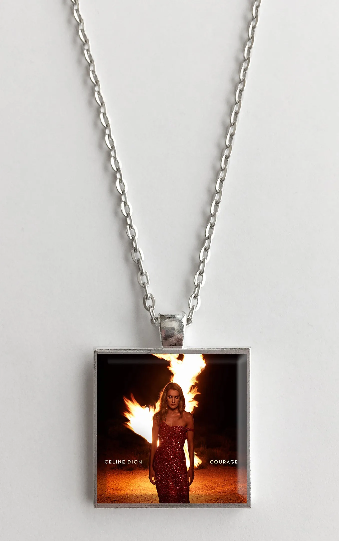 Celine Dion - Courage - Album Cover Art Pendant Necklace