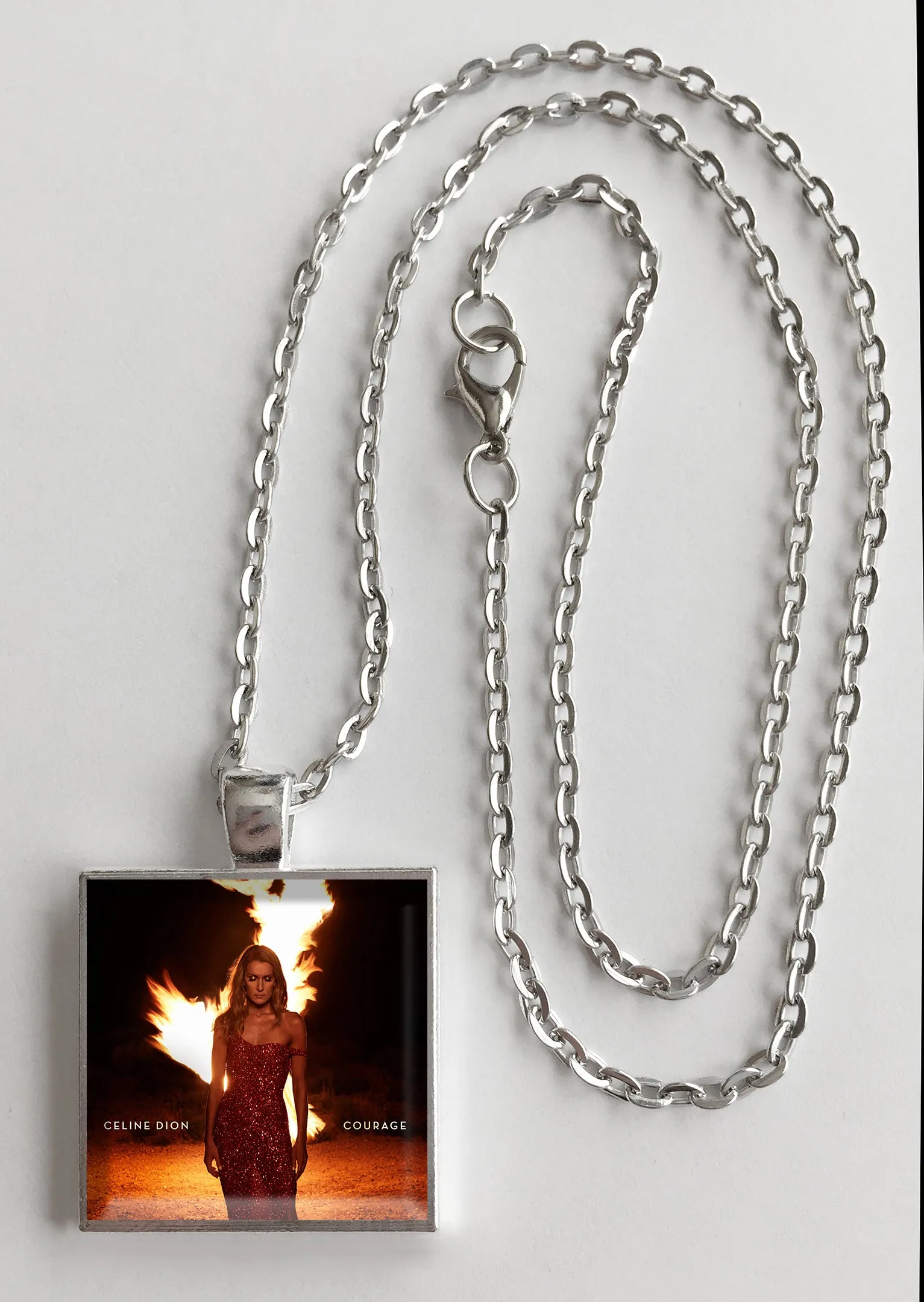 Celine Dion - Courage - Album Cover Art Pendant Necklace