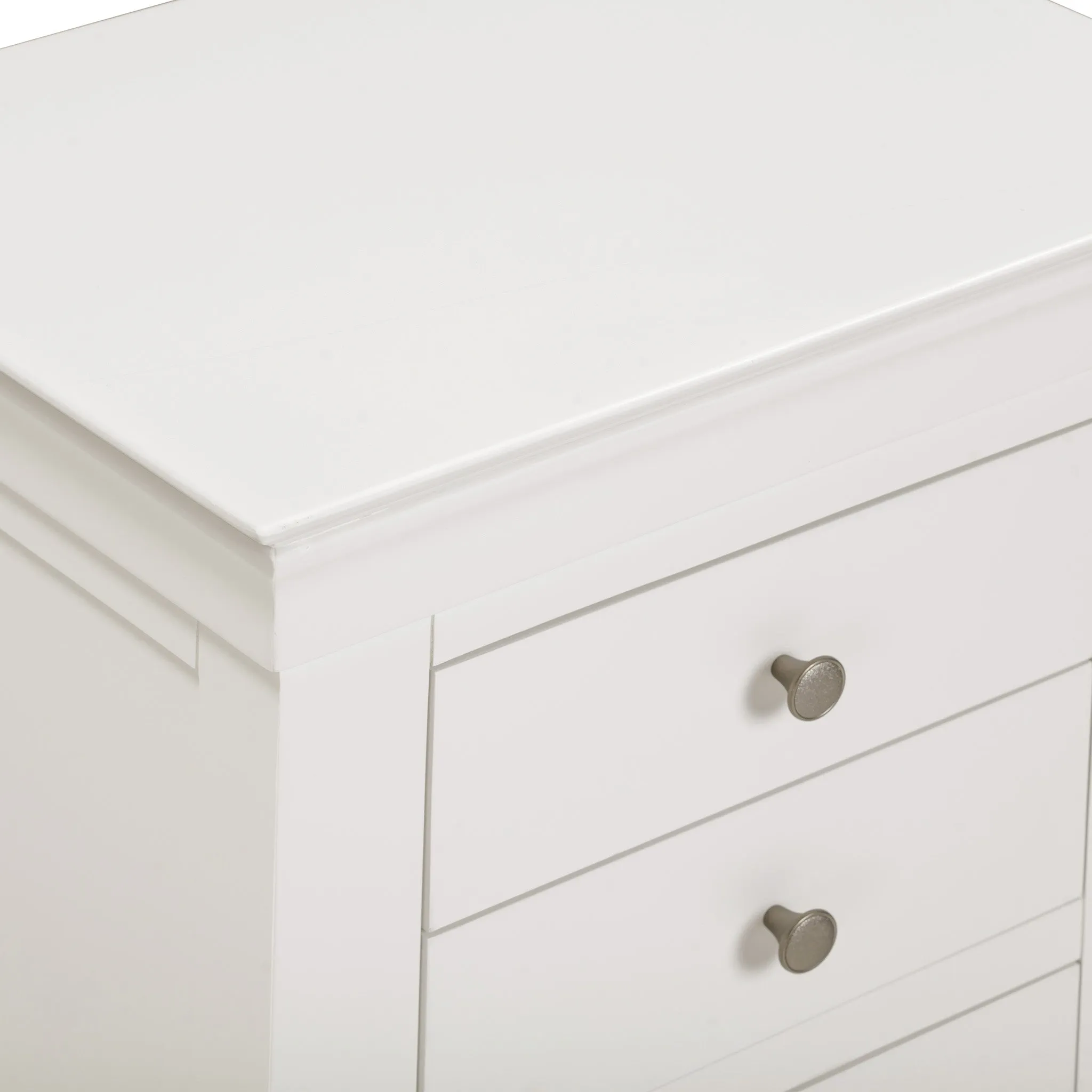Chalbury 5 Chest of Drawers in Warm White