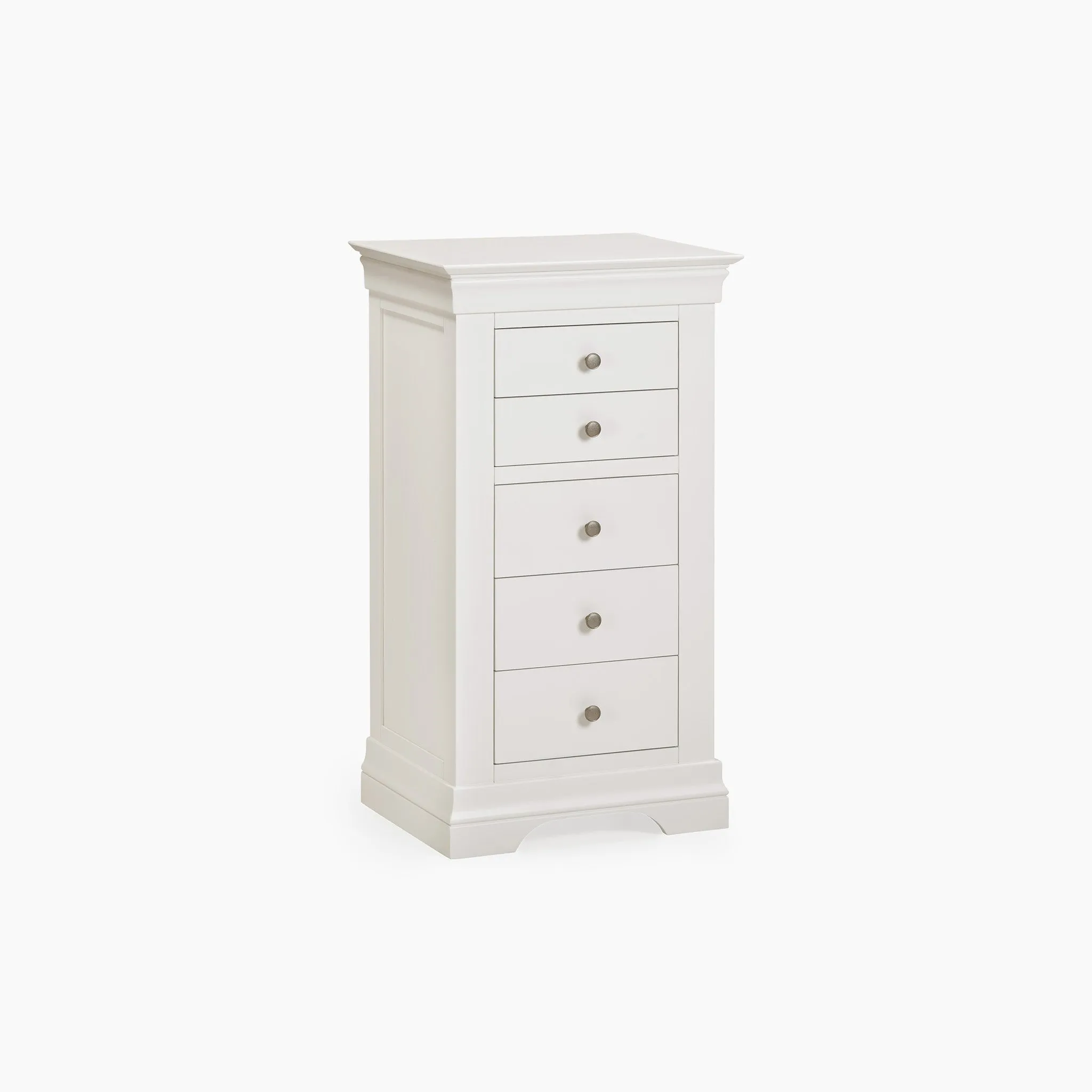 Chalbury 5 Chest of Drawers in Warm White