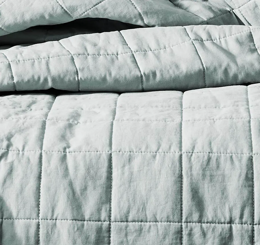 Chambray Bed Cover Mineral