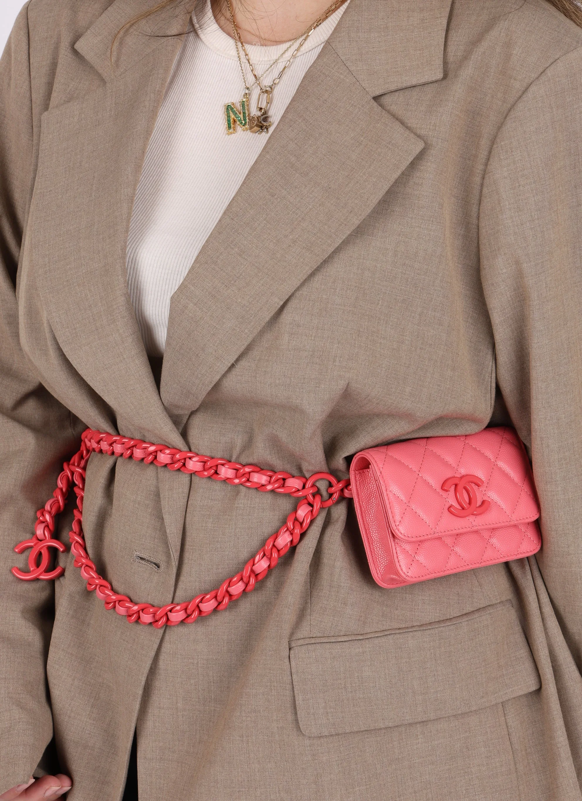 Chanel 2020 Caviar Cardholder Belt Bag