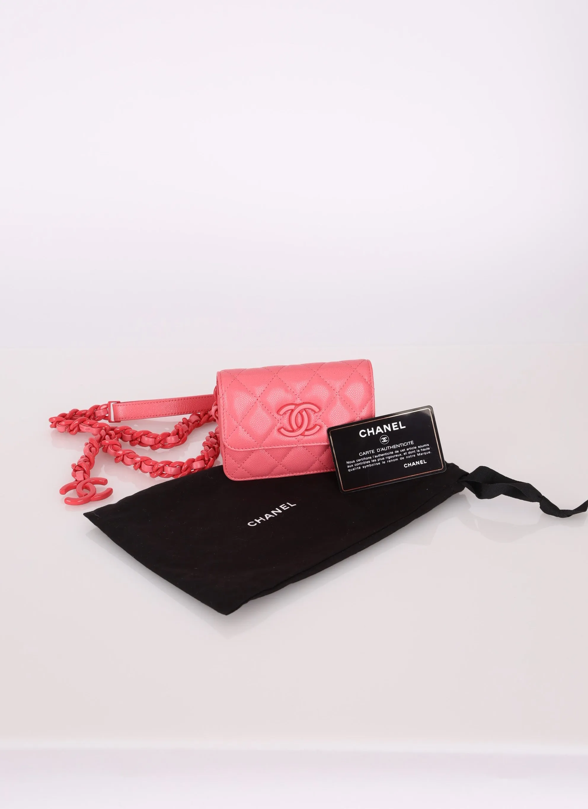 Chanel 2020 Caviar Cardholder Belt Bag