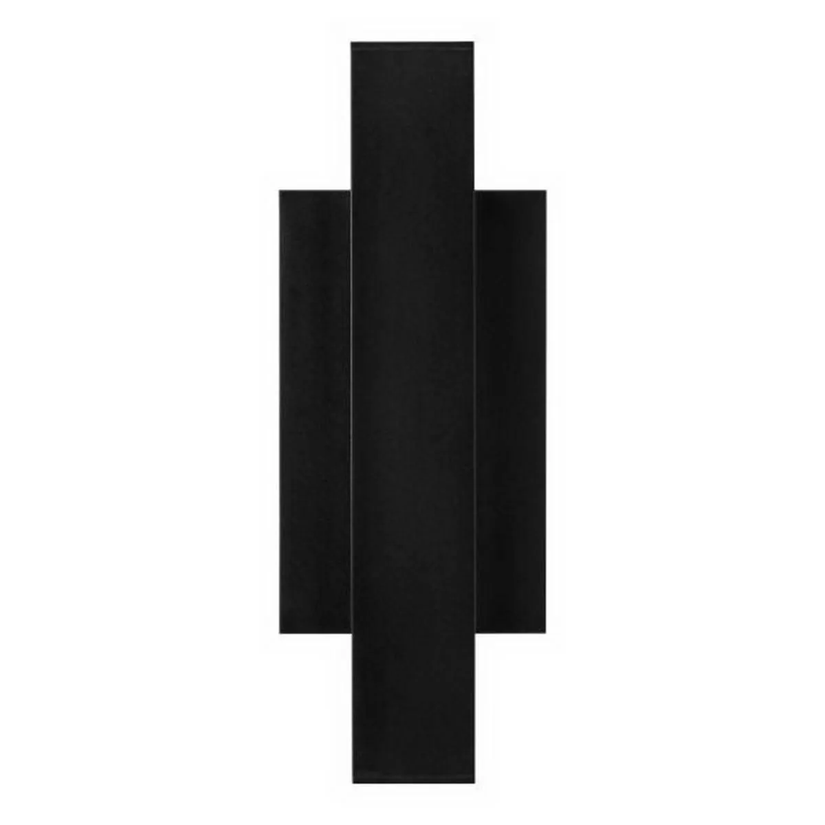 Chara 12 In. Square LED Outdoor Wall Sconce Black Finish
