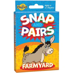 Cheatwell Games Snap Pairs Farmyard Card Game