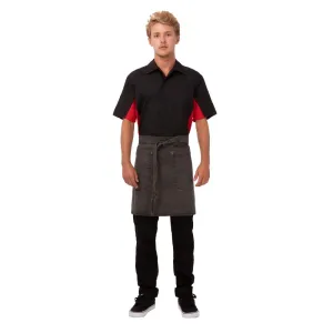 Chef Works Urban Dorset Antique Half Bistro Apron Pewter