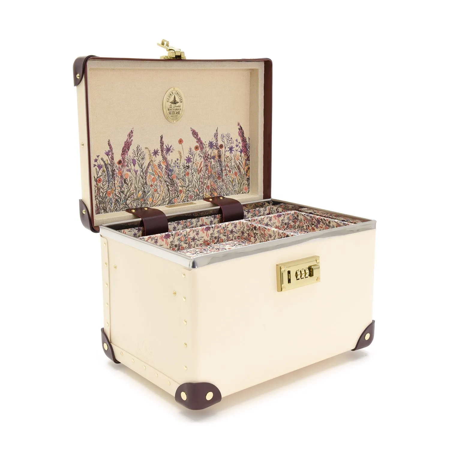 Chelsea Garden · Vanity Case | Ivory/Burgundy