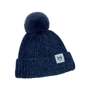 Chenille Pom Pom Beanie