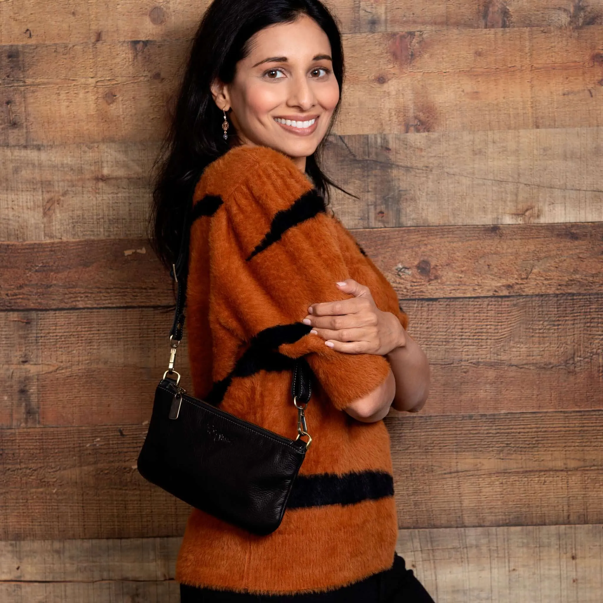 Cher Mini Crossbody - Black Sand