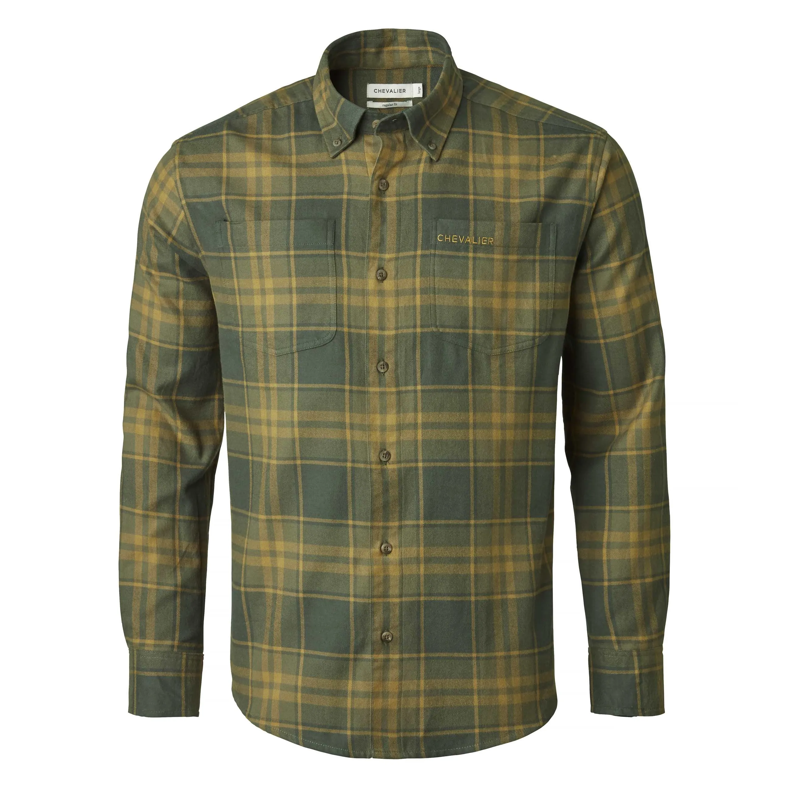 Chevalier Men&#x27;s Ash Shirt Dark Green Checked | Buy Chevalier Men&#x27;s Ash Shirt Dark Green Checked here | Outnorth