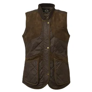 Chevalier Women&#x27;s Vintage Shooting Vest Leather Brown | Buy Chevalier Women&#x27;s Vintage Shooting Vest Leather Brown here | Outnorth