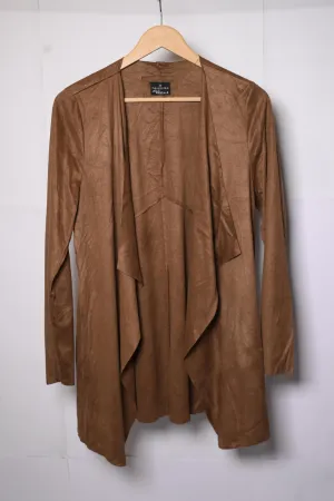 Chic Brown Polyester Shrug