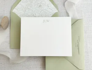 Chic Monogram - Letterpress Stationery