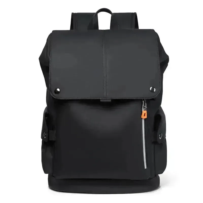 Chic Waterproof PU Leather Laptop Backpack with USB Charging for Professionals