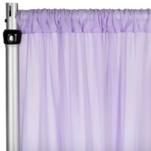 Chiffon Curtain Drape 14ft H x 58" W Panel - Lavender