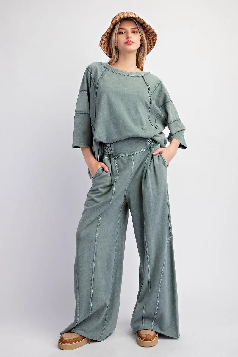 Chill Out Set {Pants} by Easel - Pacific Green