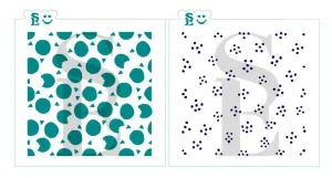 Chocolate Chip Cookie Background 2pc SE Stencil