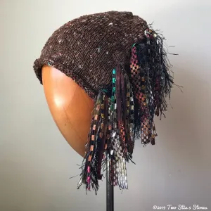 Chocolate Tweed Signature *Funky Chic Hat*