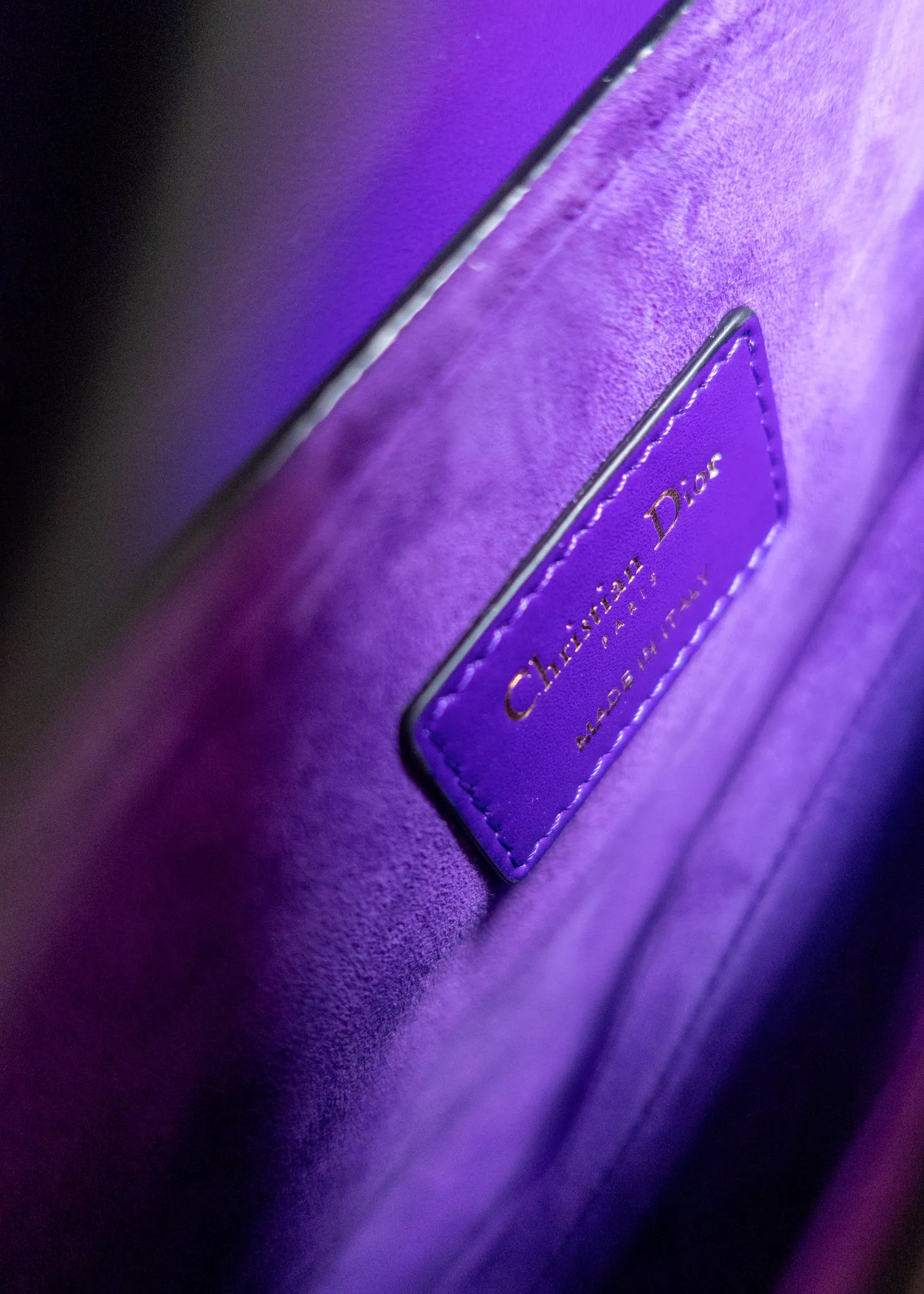 Christian Dior Calfskin Saddle Bag With Strap
