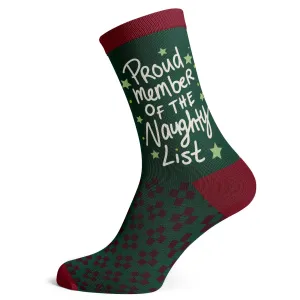 Christmas Proud Member Of The Naughty List Socks
