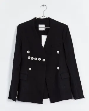 Christopher Esber collarless blazer, black, 12