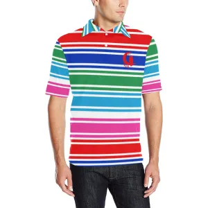 CHUCCY Men's All Over Print Polo Shirt