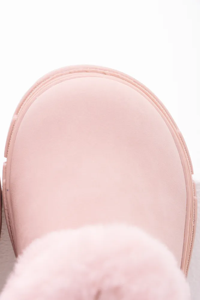 Chunky Fur Boot Pink