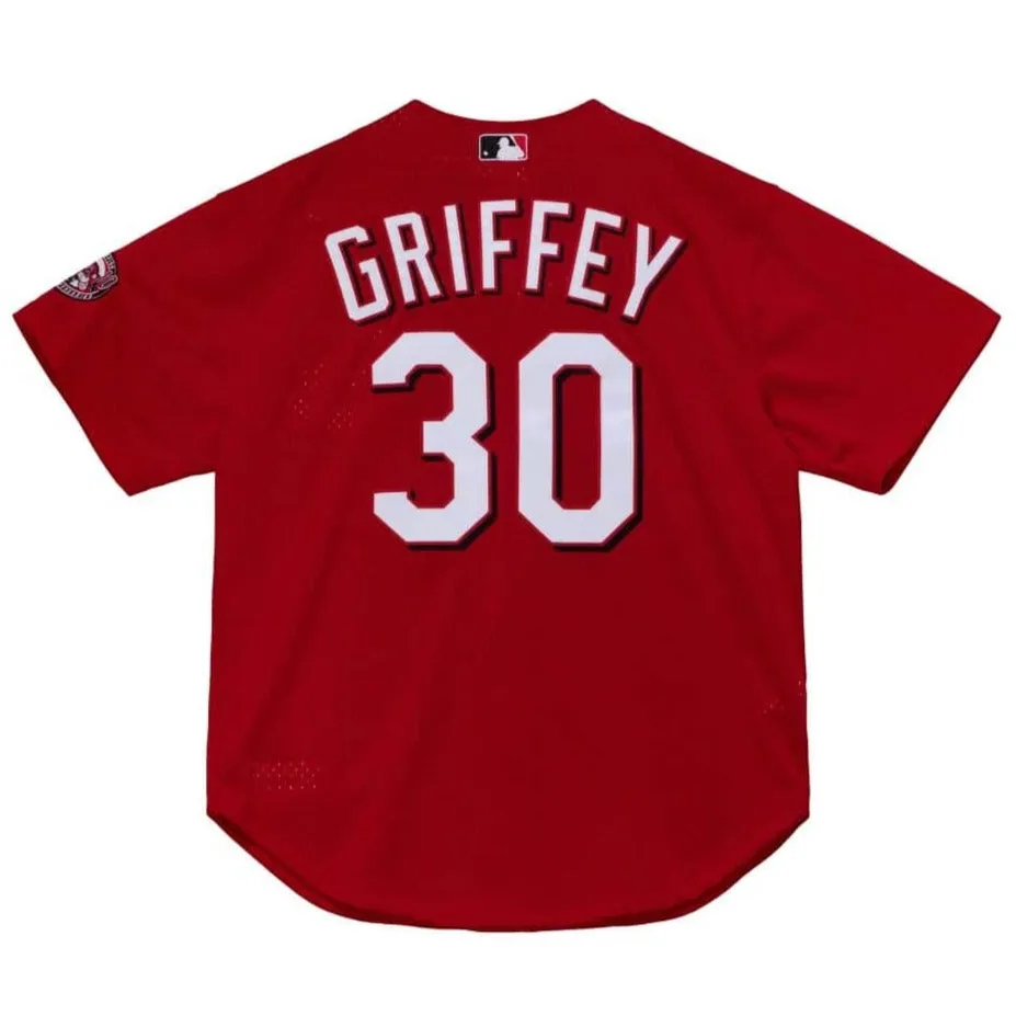 Cincinnati Reds Ken Griffey Jr. Mitchell & Ness Cooperstown Batting Practice Baseball Jersey