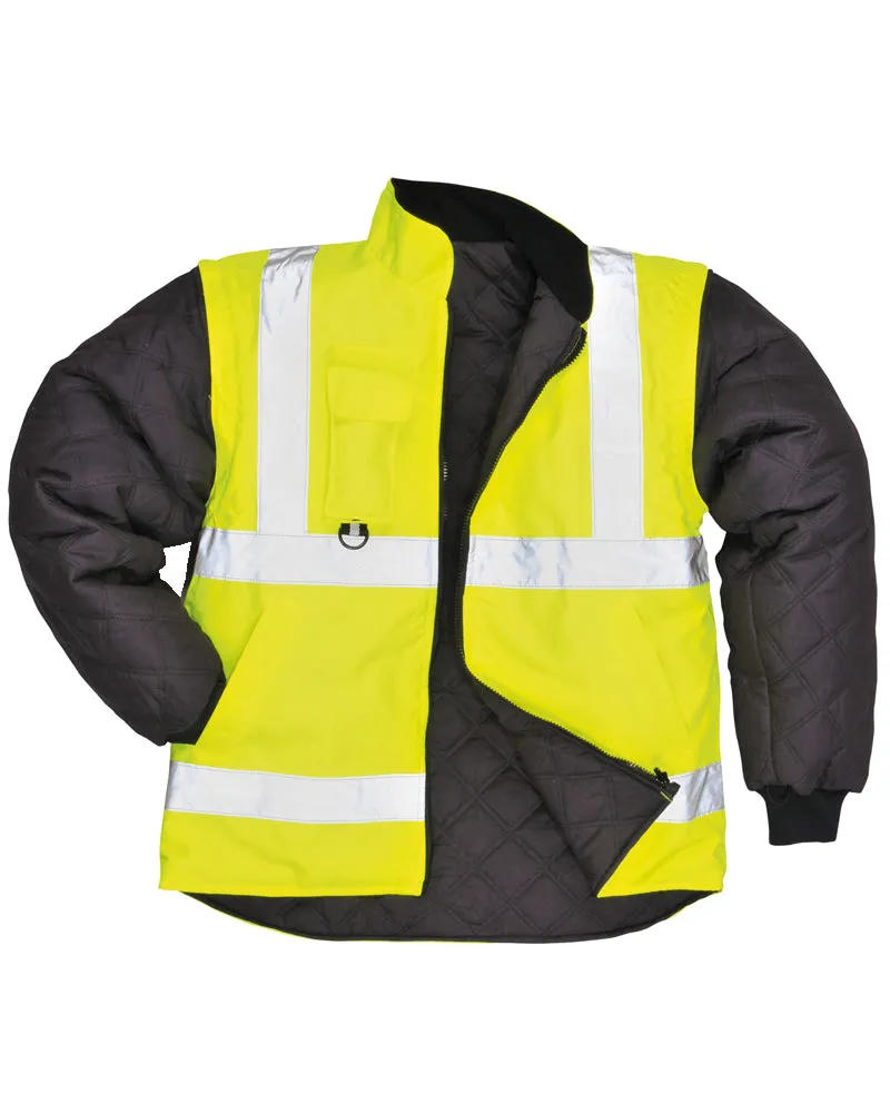 Class 3 Portwest Yellow Hi-Vis 7-in-1 Traffic Jacket