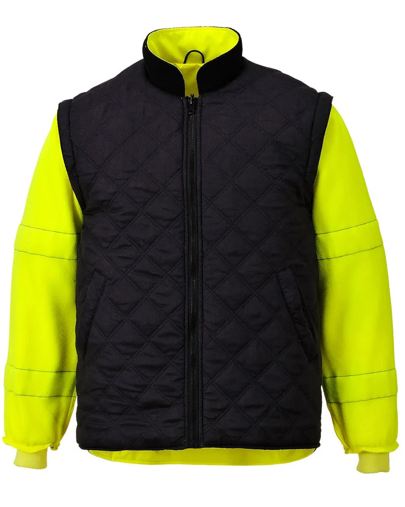 Class 3 Portwest Yellow Hi-Vis 7-in-1 Traffic Jacket
