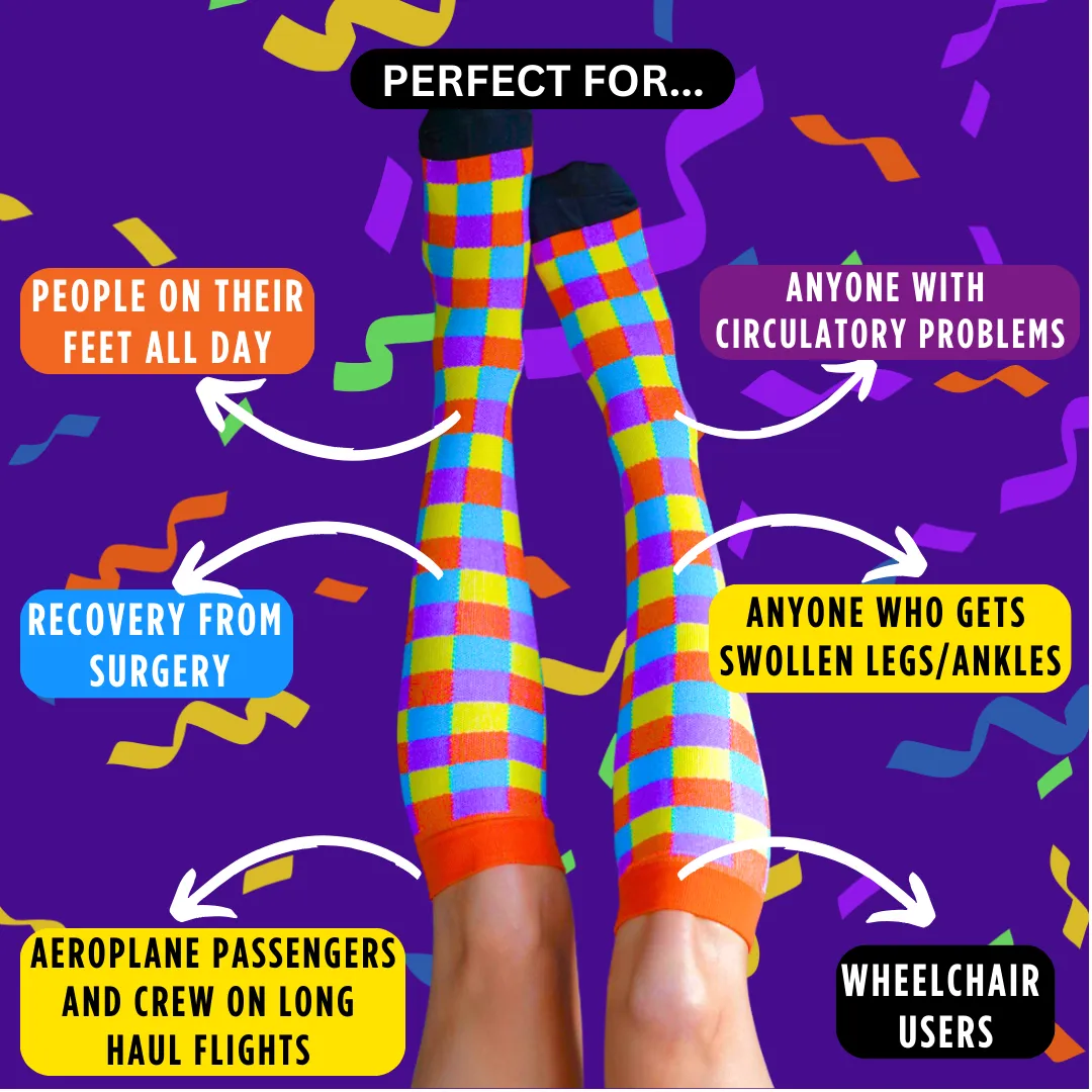 Classic Black Dots Compression Socks