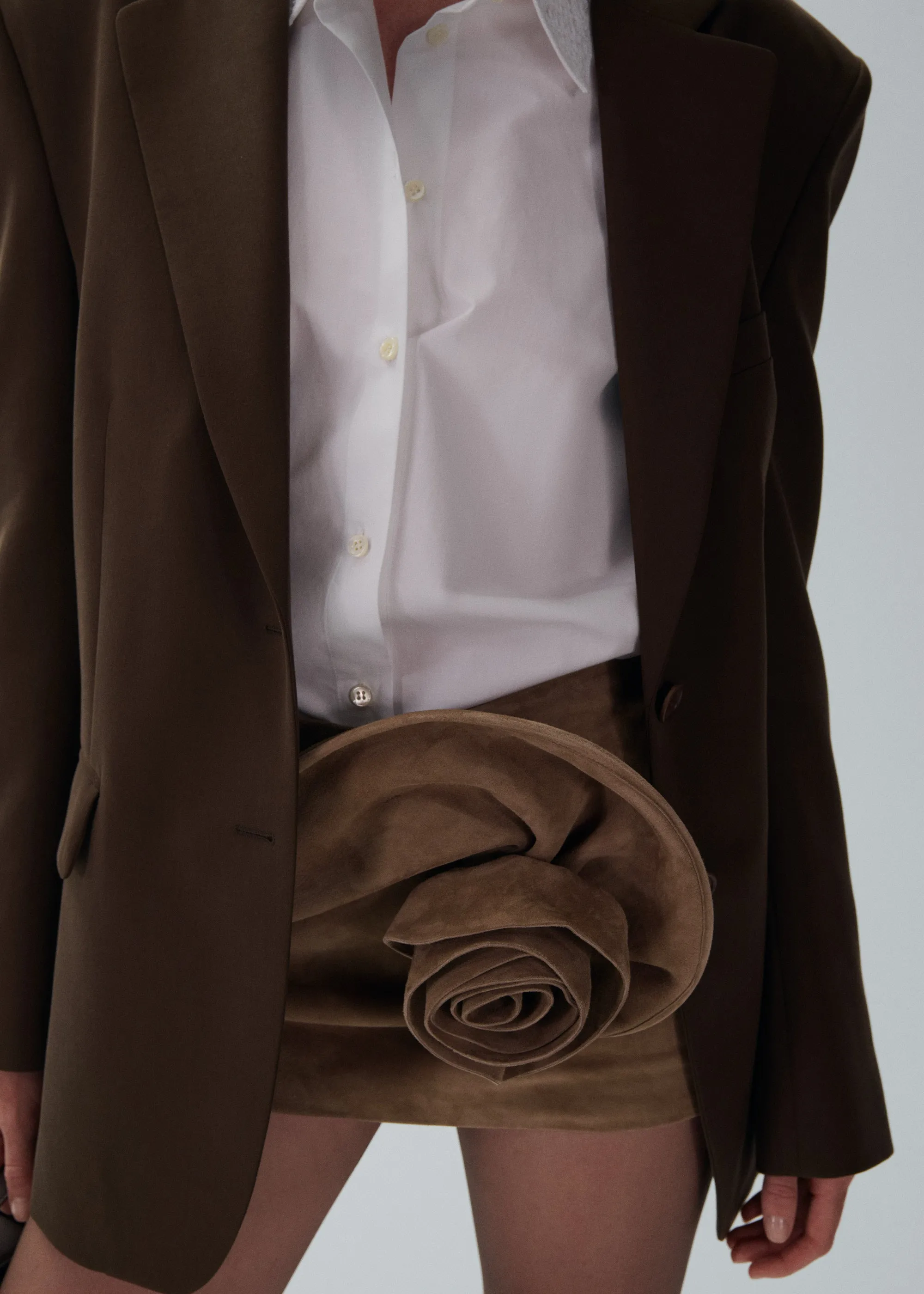 Classic oversized blazer in brown