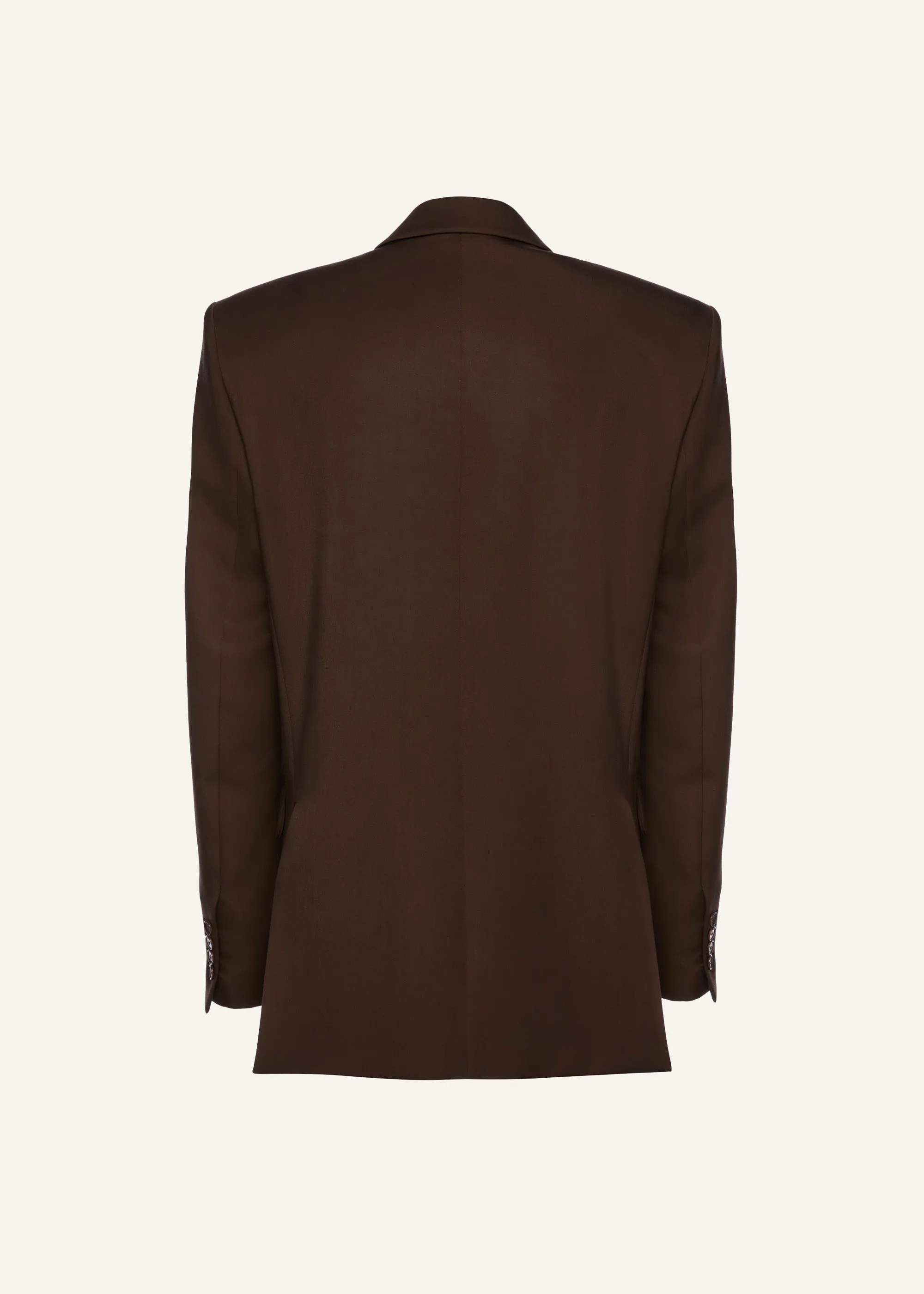 Classic oversized blazer in brown