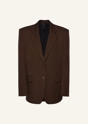 Classic oversized blazer in brown