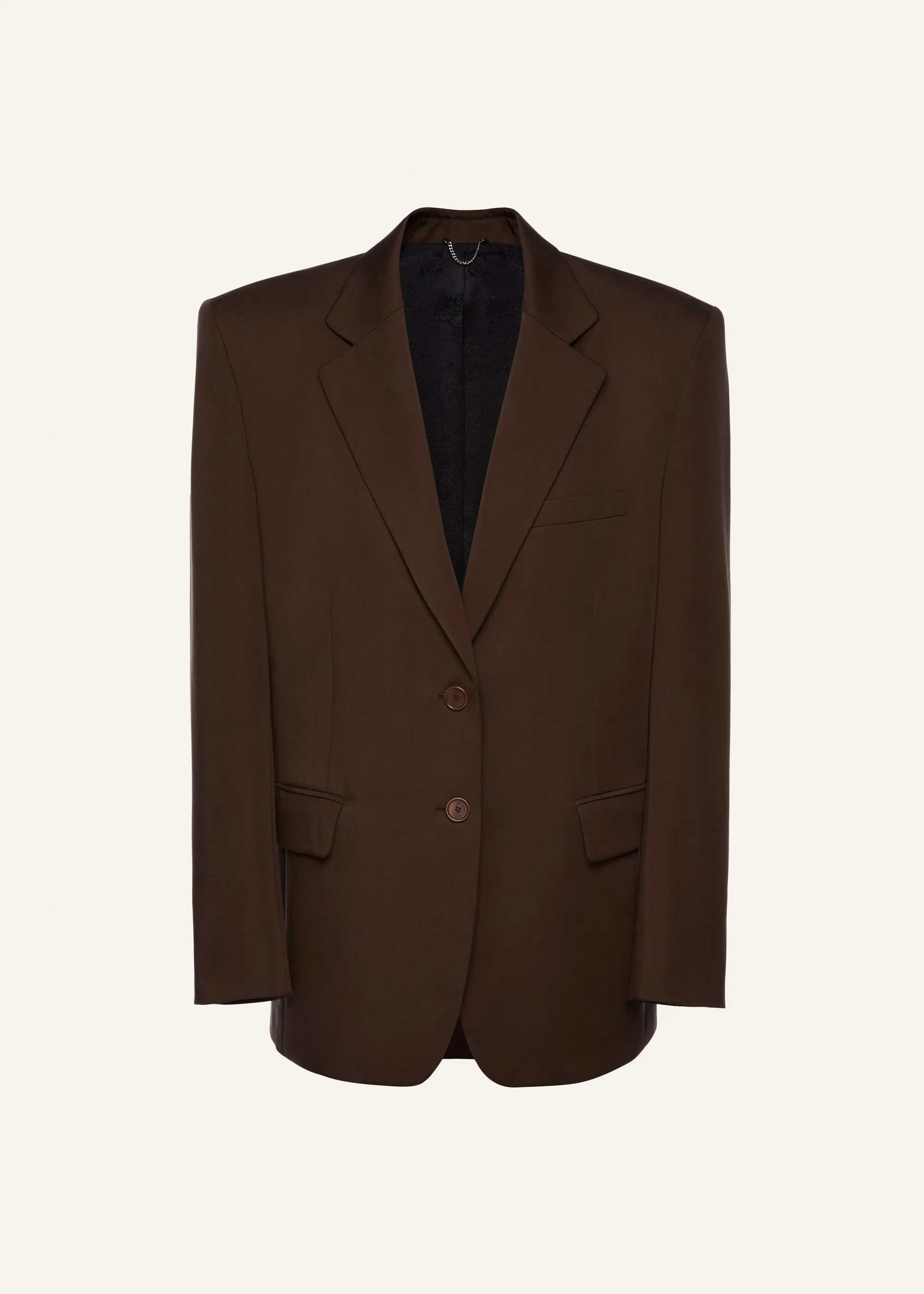 Classic oversized blazer in brown
