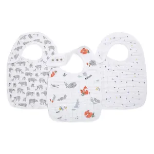 Classic Snap Bib 3 Pack Naturally