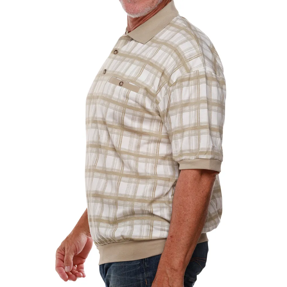 Classics by Palmland Big and Tall Short Sleeve Polo Shirt 6190-315 Taupe